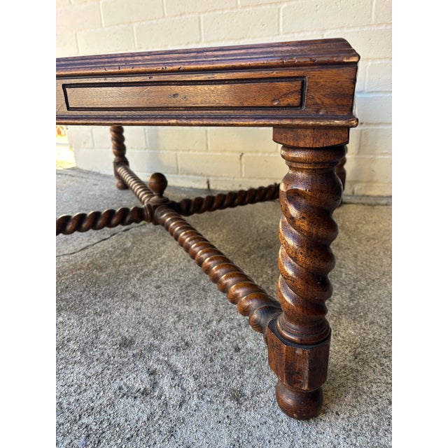 Vintage Barley Twist Coffee Table in Excelled Condition For Sale - Image 4 of 7