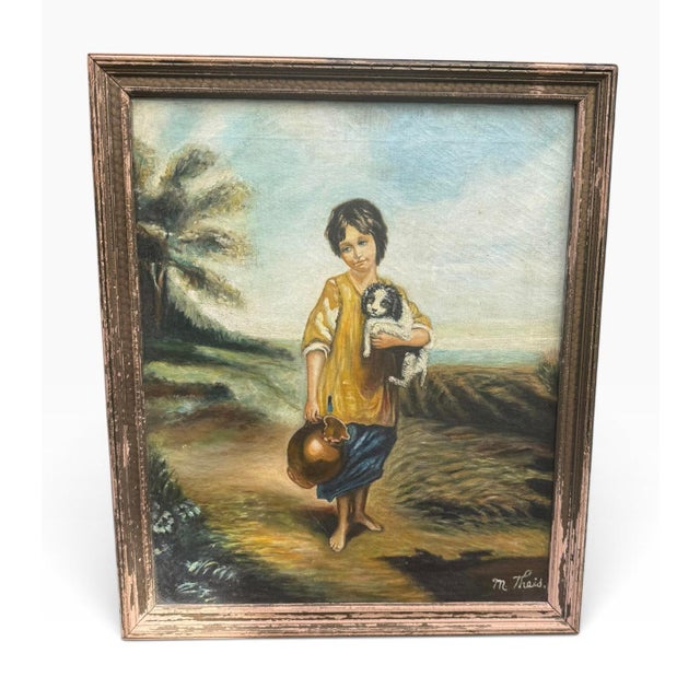 Bring classical European sophistication to your next design project with this beautifully executed mid-20th-century hand-...