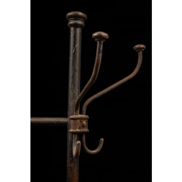 1920s Antique Japanned Copper Coat Rack | Chairish