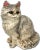 Hubley Manufacturing Company Vintage 1930s Cast Iron Figurative Sitting Persian Cat Doorstop Signed by Hubley Manufacturing Co. U. S. A. For Sale - Image 4 of 12