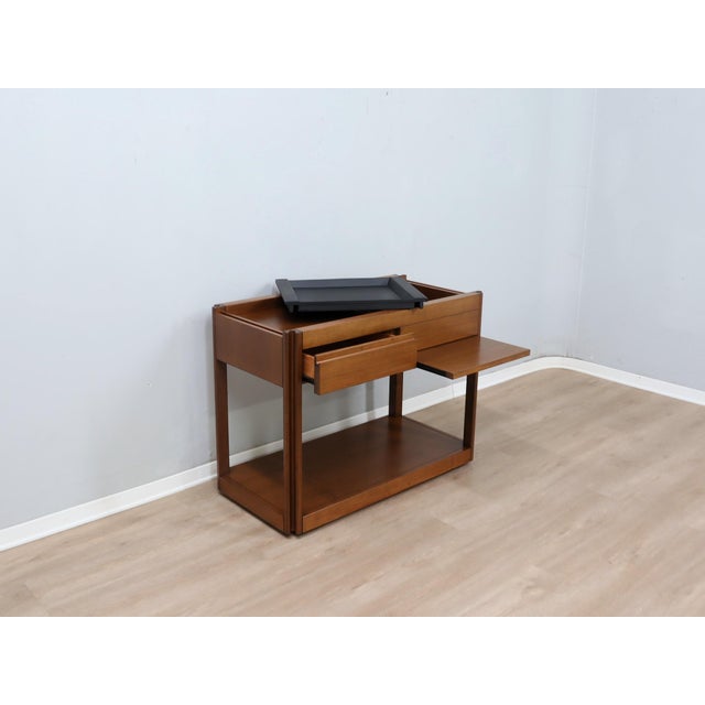 4D Series Wood Bar Cart by Angelo Mangiarotti for Molteni, 1970s For Sale - Image 15 of 15