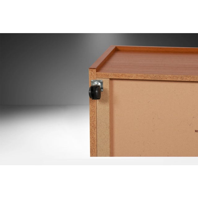 Vintage Danish Modern Teak Blanket Storage Cabinet For Sale - Image 11 of 12