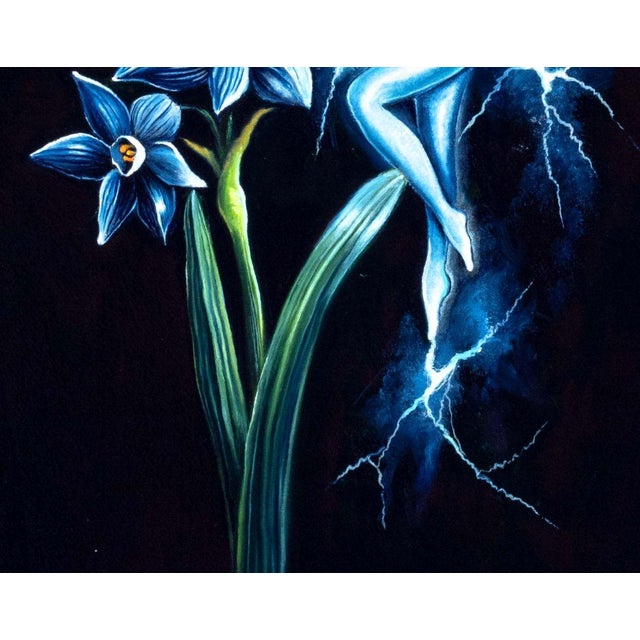 Contemporary Miranda Byk Fairy Lightning Oil on Canvas, 2023 For Sale - Image 3 of 6