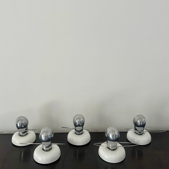 1980s Bisbi Wall Lamps by Achille Castiglioni for Flos, 1987, Set of 5 For Sale - Image 5 of 11