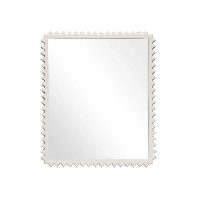 Contemporary Fleur Home Carnival Muses Rectangle Mirror in White Dove, 36x47.5 For Sale - Image 3 of 3