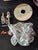 Gold Brass Shiny Unused VintageChandelier Medallion, 6 Foot Chain and Anchor Set For Sale - Image 10 of 13