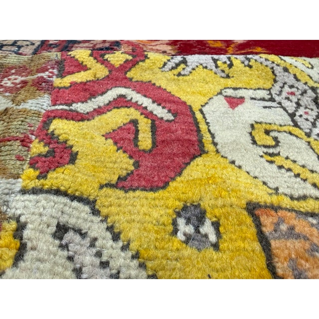 5ft 9in × 7ft 7in Turkish Patchwork Area Rug For Sale - Image 10 of 12
