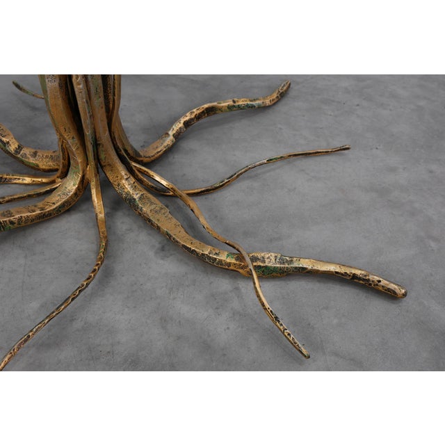 Mid-Century Forged Metal Coffee Table from Salvino Marsura, Italy, 1960s For Sale - Image 14 of 15