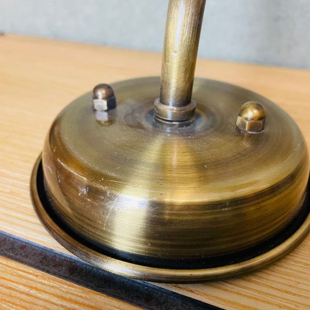 Goldenrod Industrial Style Aged Brass Adjustable Wall Art Picture Light, 1990s For Sale - Image 8 of 10