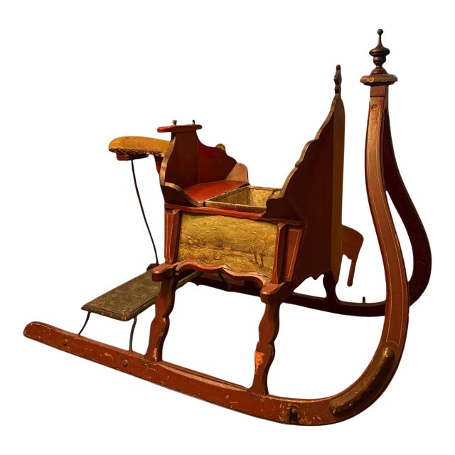 Antique Late 1800's Scandinavian Arretikker Sleigh For Sale