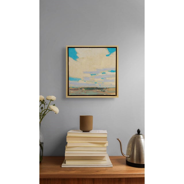 Early 21st Century Southern Colorado Skies by Michael Magrin | Oil on linen mounted on panel Sky with clouds over landscape For Sale - Image 5 of 5