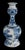 Blue and White Delft Garlic-Head Chinoiserie Bottle Vases, 1680-1690, Set of 2 For Sale - Image 6 of 12