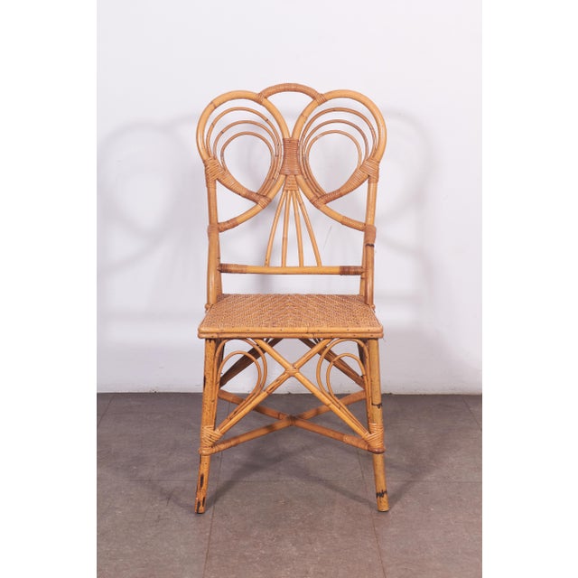 Khaki Rattan Chairs from Vivai del Sud, Italy, 1970s, Set of 2 For Sale - Image 8 of 18