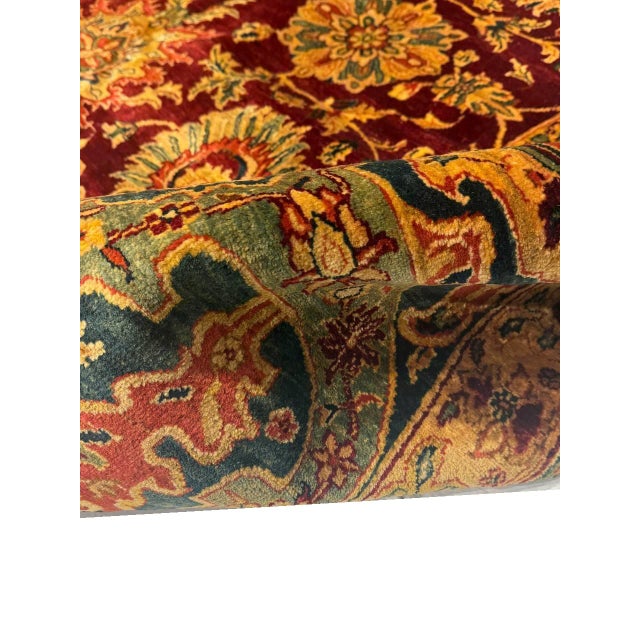 Pasargad DC Fine Hand Knotted Agra Rug For Sale - Image 9 of 13
