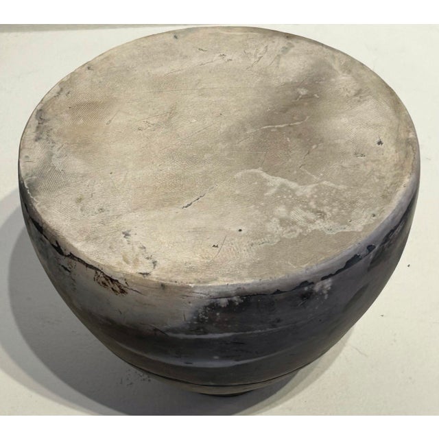 Contemporary Pit-Fired Ceramic Pedestal by Nancy Pirri For Sale - Image 3 of 7
