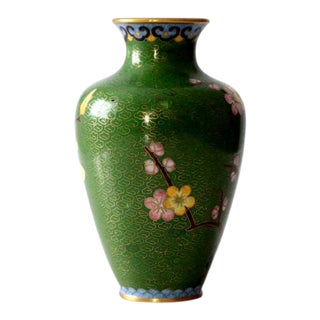 Vintage Chinese Cloisonne Vase For Sale