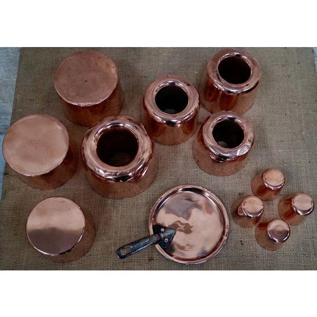 Antique Victorian Copper Jelly Moulds from W.S Jones Br, Downs Street London, Set of 12 For Sale - Image 3 of 9