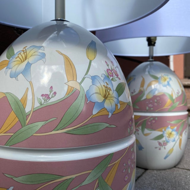 Art Deco Murray Feiss Ceramic Table Lamps - a Pair For Sale - Image 3 of 7