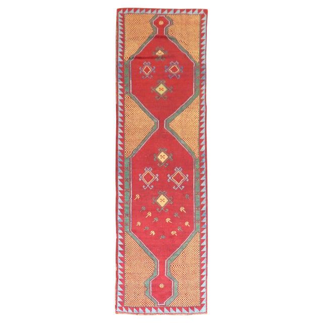Early 20th Century Turkish Anatolian Runner - 3' x 10'11" For Sale - Image 15 of 18