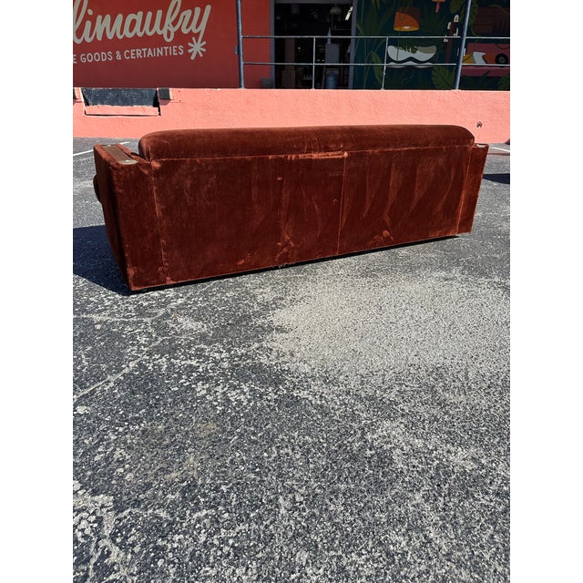Vintage 1970’s Faux Fur Sofa For Sale In Tampa - Image 6 of 11