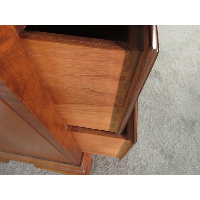 Wood Hitchcock Solid Maple Paint Decorated Chest of Drawers For Sale - Image 7 of 9