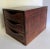 American Antique c.p. Leathercraft 3 Drawer File Organizer For Sale - Image 3 of 11