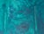 1970s Abstract Painting on Cardboard -Abstract Face in Phtalo Green For Sale - Image 4 of 4