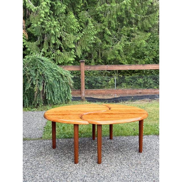 Danish Modern Yin Yang Teak Coffee Tables - A Pair For Sale - Image 10 of 11