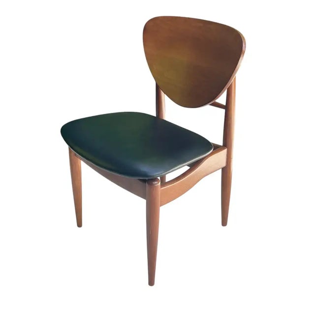 Set of 14 Finn Juhl Attributed Mid Century Walnut Dining Chairs, Denmark, 1950s For Sale - Image 11 of 17