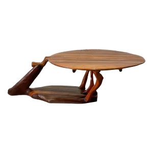 1970s Sculptural Studio Craft Dining Table