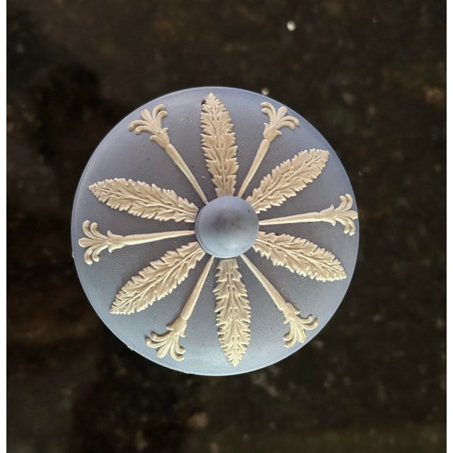 English Vintage Wedgwood Jasperware Jar For Sale - Image 3 of 5