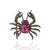 Gemstone 6.4 Carat Ruby and Diamond Crab Brooch Pendant in Sterling Silver For Sale - Image 7 of 14