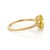 Metal Modern Glam 2.04ct Lemon Topaz Diamond Clover Cocktail Ring in 14k Gold Size 4 For Sale - Image 7 of 14