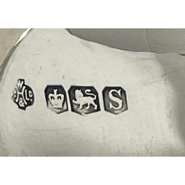 Silver English Rectangular Silver Tea Set, 1930s, Set of 3 For Sale - Image 8 of 10