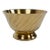 Vintage Solid Brass Footed Bowl For Sale