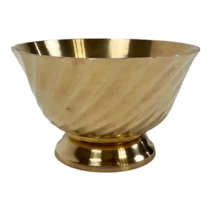 Vintage Solid Brass Footed Bowl