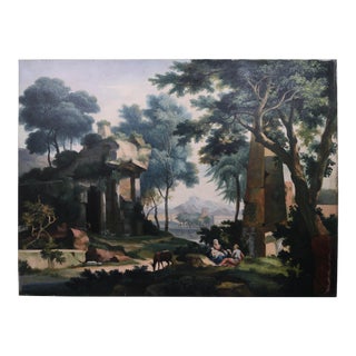 Oil on Canvas, Copy of Jan Van Huysum's Rest on the Flight Into Egypt For Sale