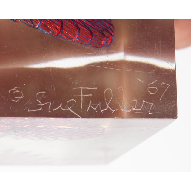 1967 Limited Edition Lucite String Cube Sculpture by Sue Fuller For Sale In Indianapolis - Image 6 of 11