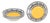 Faience Bowls with Yellow Centre and Decorative Border from Royal Worcester, 1920s, Set of 5 For Sale