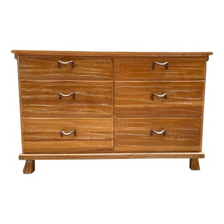 1950s Ranch Oak Dresser For Sale