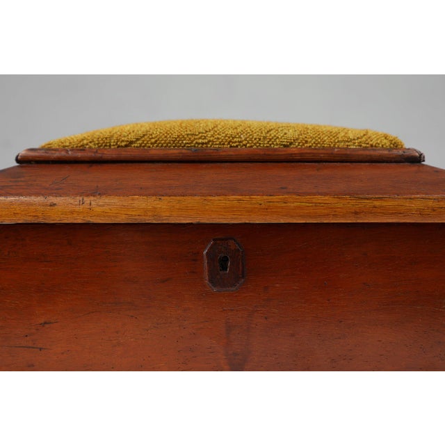 Art Deco French Sewing Box with Yellow Top, 1900s For Sale - Image 5 of 11