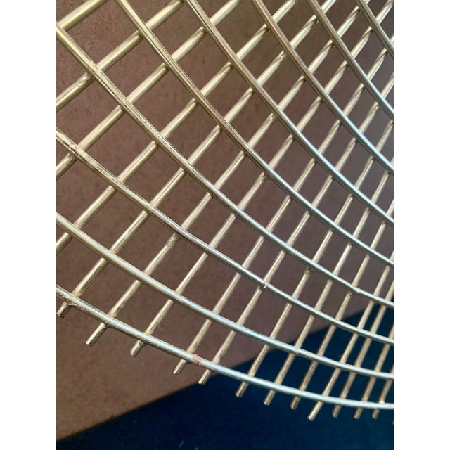 Mid 20th Century Large Mid-Century Modern Welded Steel Geometric Sunburst Mirror, 39.5" Diameter For Sale - Image 5 of 6