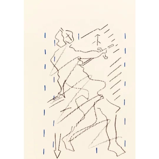 Abstract Pierre Buraglio Lithograph N10-1 Ruben 1988 For Sale - Image 3 of 3