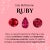 Heart Cut Ruby Diamond Toi Et Moi Ring for Valentine in 14k Gold Size 6 For Sale - Image 9 of 12