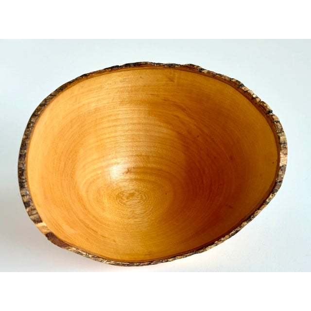 Natural Live Edge Jacaranda Wood Bowl For Sale In Madison - Image 6 of 6