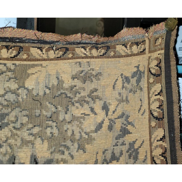 Textile 1930s French Aubusson Style Country Scene Tapestry For Sale - Image 7 of 10
