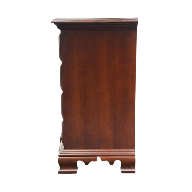 Thomasville Furniture Collector's Cherry Traditional Style 28" Four Drawer Nightstand 10111-818 For Sale - Image 10 of 12