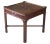 Late 20th Century Vintage Baker Chinese Chippendale Mahogany Carved Square End Table with Glass Top For Sale - Image 13 of 13
