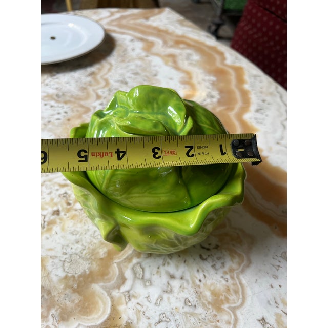 Vintage Ceramic Holland Cabbage Bowl With Matching Lid For Sale - Image 4 of 8