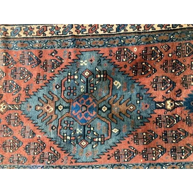 Brown 1920s Vintage Antique Persian Bakhshish Runner For Sale - Image 8 of 13